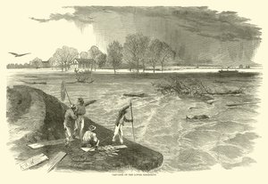 Spricka på Nedre Mississippi, 1862 av American School