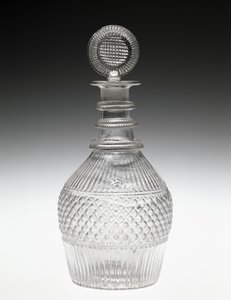 Karaff och propp, c. 1820-1840 (icke blyglas) av American School