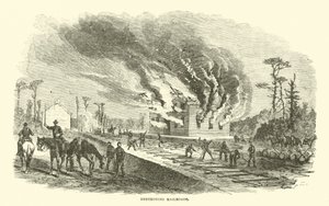 Förstörande av järnvägar, april 1863 av American School