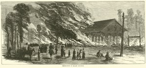 Förstörelse av Millen Junction, november 1864 av American School