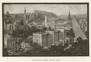 Edinburgh, från Calton Hill av American School