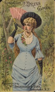 Elegant Lady Holding-fläkt