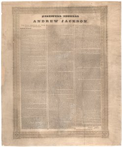 Andrew Jacksons avskedsadress, 1837 av American School