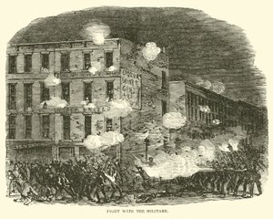 Strid med militären, juli 1863 av American School