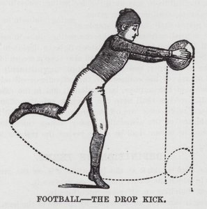 Football, the Drop Kick (gravyr) av American School