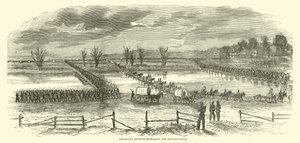 Franklins division som korsar Rappahannock igen, december 1862 av American School