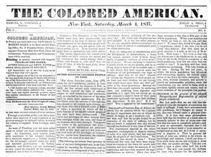 Framsidan av The Coloured American, 4 mars 1867 (tidningspapper) av American School