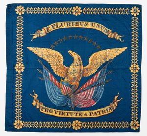 Framifrån av inbördeskrigets flagga, c.1861-1865 av American School