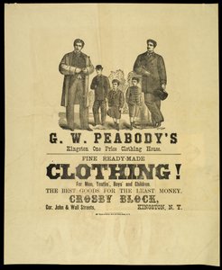 G.W. Peabodys Kingston One Price Clothing House av American School