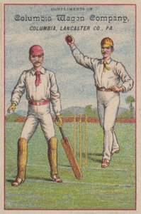 Spel cricket (chromolitho) av American School