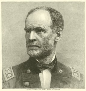 General William Tecumseh Sherman, pensionerad 1 november 1883, maj 1864 av American School