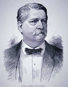 General Winfield Scott Hancock (1824-86) (gravyr) av American School