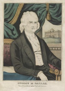George M. Dallas, pub. 1844 (färglitografi) av American School