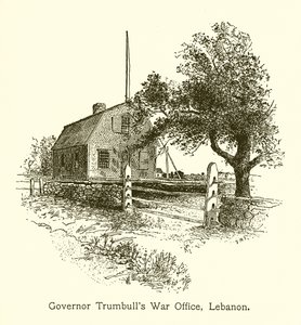 Guvernör Trumbulls krigskontor, Libanon, Connecticut av American School