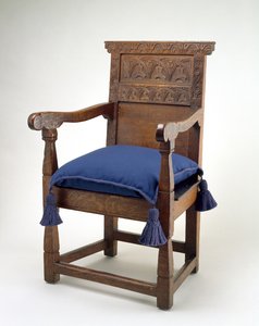 Great Chair, Essex County, Massachusetts, 1640-85 (vit ek) av American School