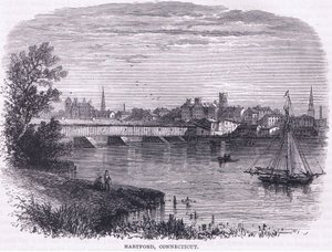 Hartford, Connecticut (1664), illustration från Cassell