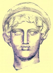 Hebe, illustration från History of Greece av Victor Duruy, publicerad 1890 (digitalt förbättrad bild) av American School