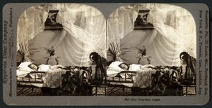 Hennes skyddsängel, ca 1899 (stereograf) av American School