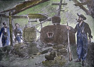 "Hill-Billy Moonshine Still av American School
