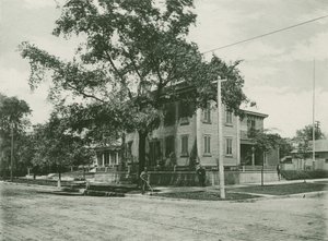 Abraham Lincolns hem 1861 (fotogravyr) av American School