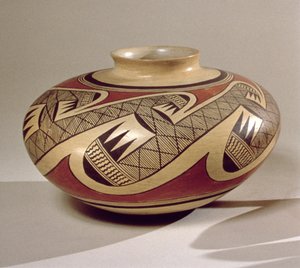 Hopi Bullware burk, från Arizona (keramik) av American School