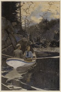 Illustration till Days Off and Other Digressions (färglitografi) av American School