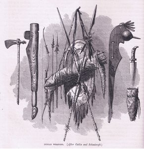 Indiska vapen, illustration från Cassell