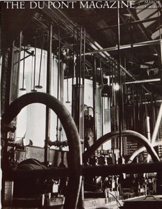 Industrianläggning, framsidan av DuPont Magazine, mars 1931 av American School