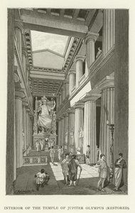 Interiör av Jupiter Olympus tempel, restaurerad av American School