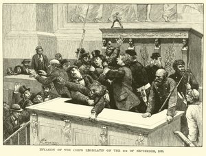 Invasion av Corps Legislatif den 4 september 1870 av American School