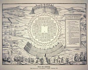 Iroquois staden Hochelaga av American School