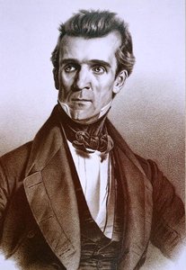James Knox Polk (1795-1849) (litografi) av American School