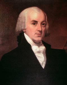 James Madison (1751-1836) (lito i färg) av American School