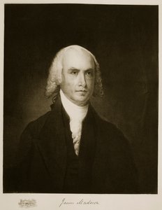 James Madison, USA:s fjärde president, pub. 1901 (fotogravyr) av American School