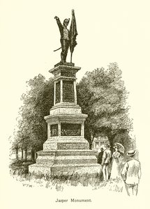 Jaspis monument av American School