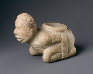 Kneeling Prisoner Effigy Pipe, från Mississippi av American School