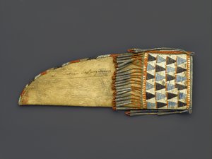 Knivslida, Eastern Sioux, från Fort Snelling, Minnesota av American School