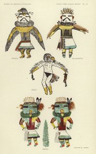 Kwahu, Palakwayo, Keca, Pawik (färglitografi) av American School