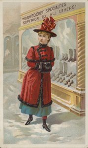 Lady Window Shopping i snö