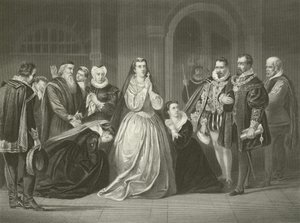 Sista ögonblicken av Mary, Queen of Scots, 1587 av American School