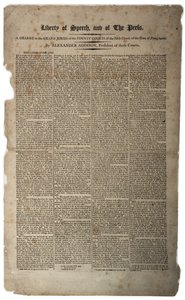 Yttrandefrihet och pressfrihet, januari 1799 av American School
