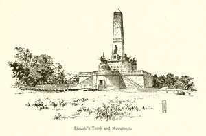 Lincolns grav och monument av American School