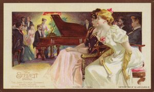 Lyssnar på ett pianorecital av American School