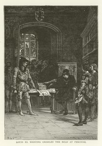 Ludvig XI möter Karl den Djärve i Peronne av American School