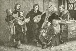 Luther mitt i sin familj av American School