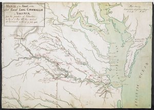 MARSCH för armén under generallöjtnant EARL CORNWALLIS i VIRGINIA, från sammanfogningen vid Petersburg den 20 maj till ankomsten till Portsmouth den 12 juli 1781 av American School