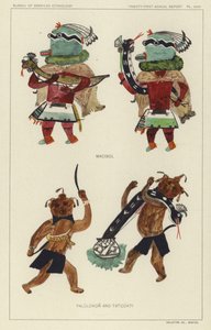 Macibol, Palulukon och Tatcukti (färglitografi) av American School