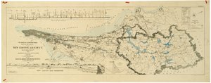 Karta över den nya Croton akvedukten, den gamla akvedukten och Bronx River pipeline, även vattendelare i Croton, Bronx av American School
