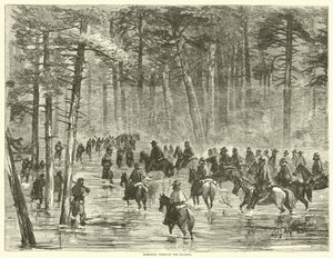 Marsch genom träsken, januari 1865 av American School