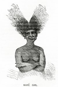 Mare Girl, illustration från Appletons Journal, 4 maj 1872 av American School